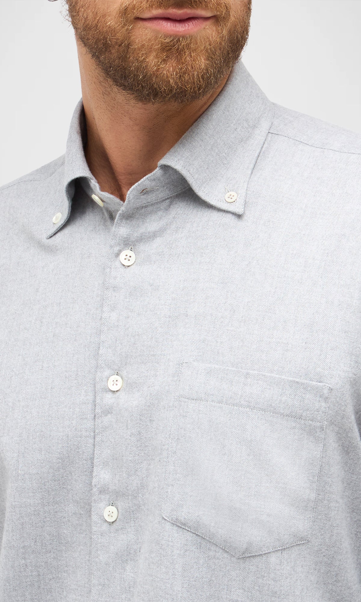 Cotton Blend Button Down Shirt