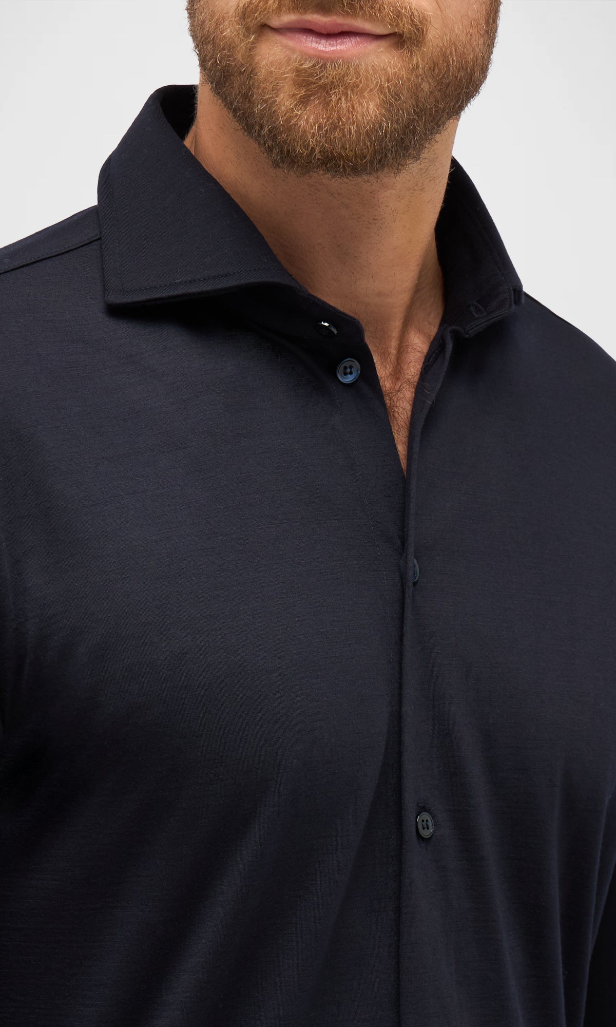 Shirt in Merino Wool Jersey Extrafine