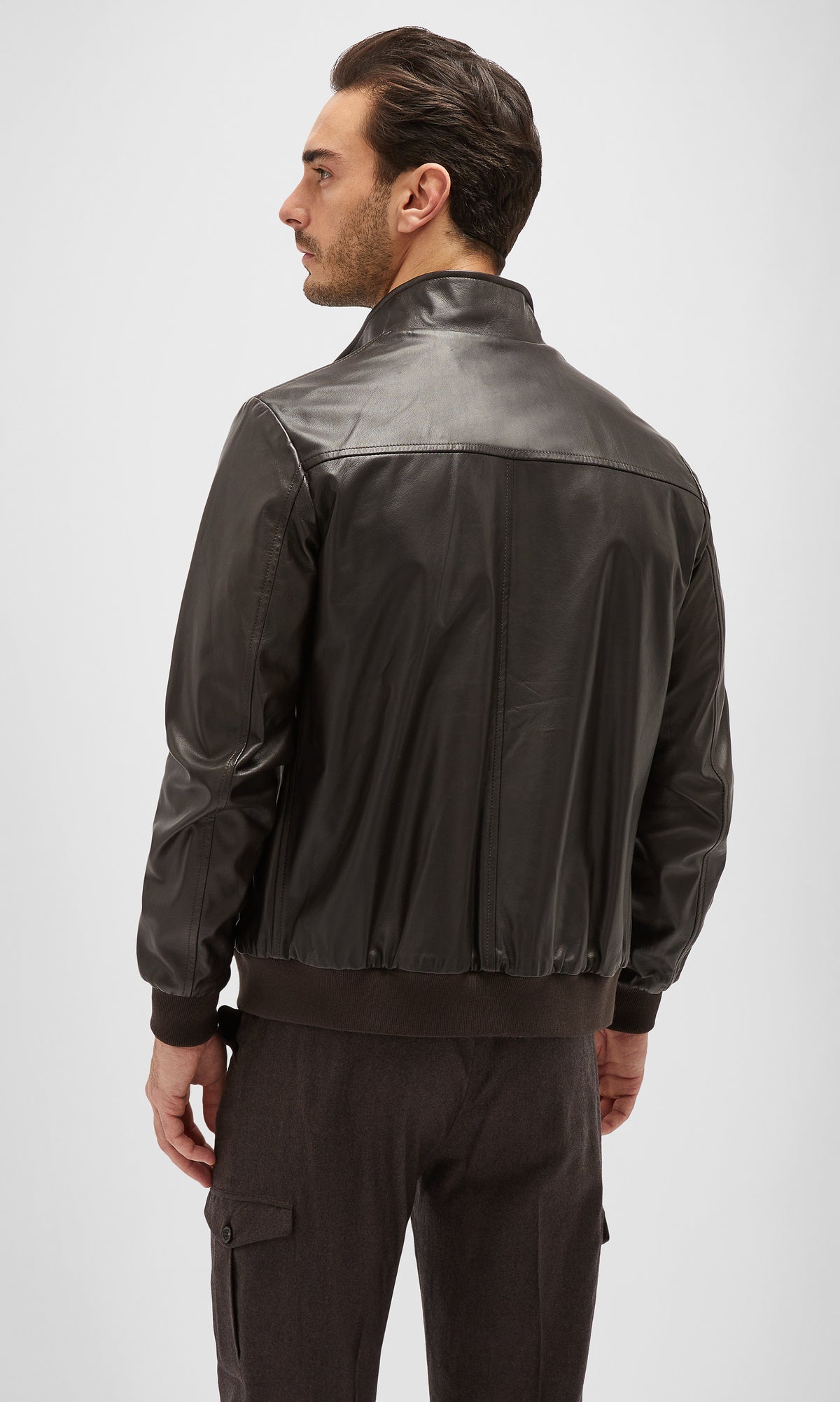 Nappa Leather Reversible Bomber