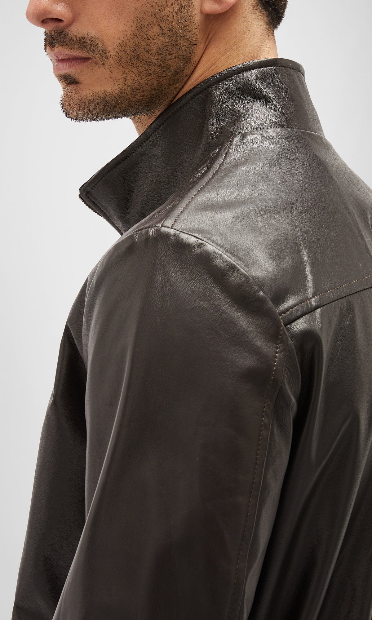 Nappa Leather Reversible Bomber