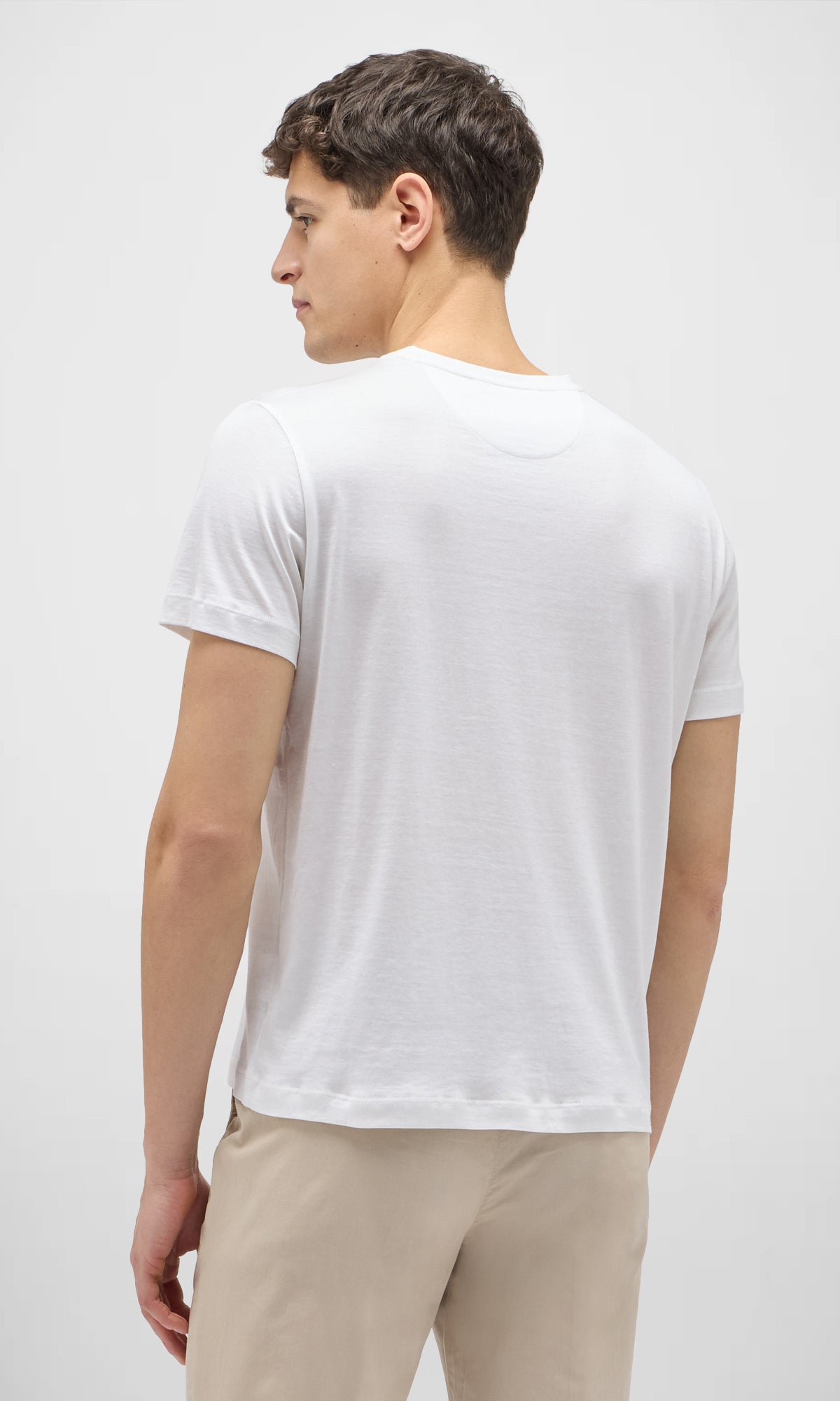 Cotton And Silk Short Sleeve T-Shirt