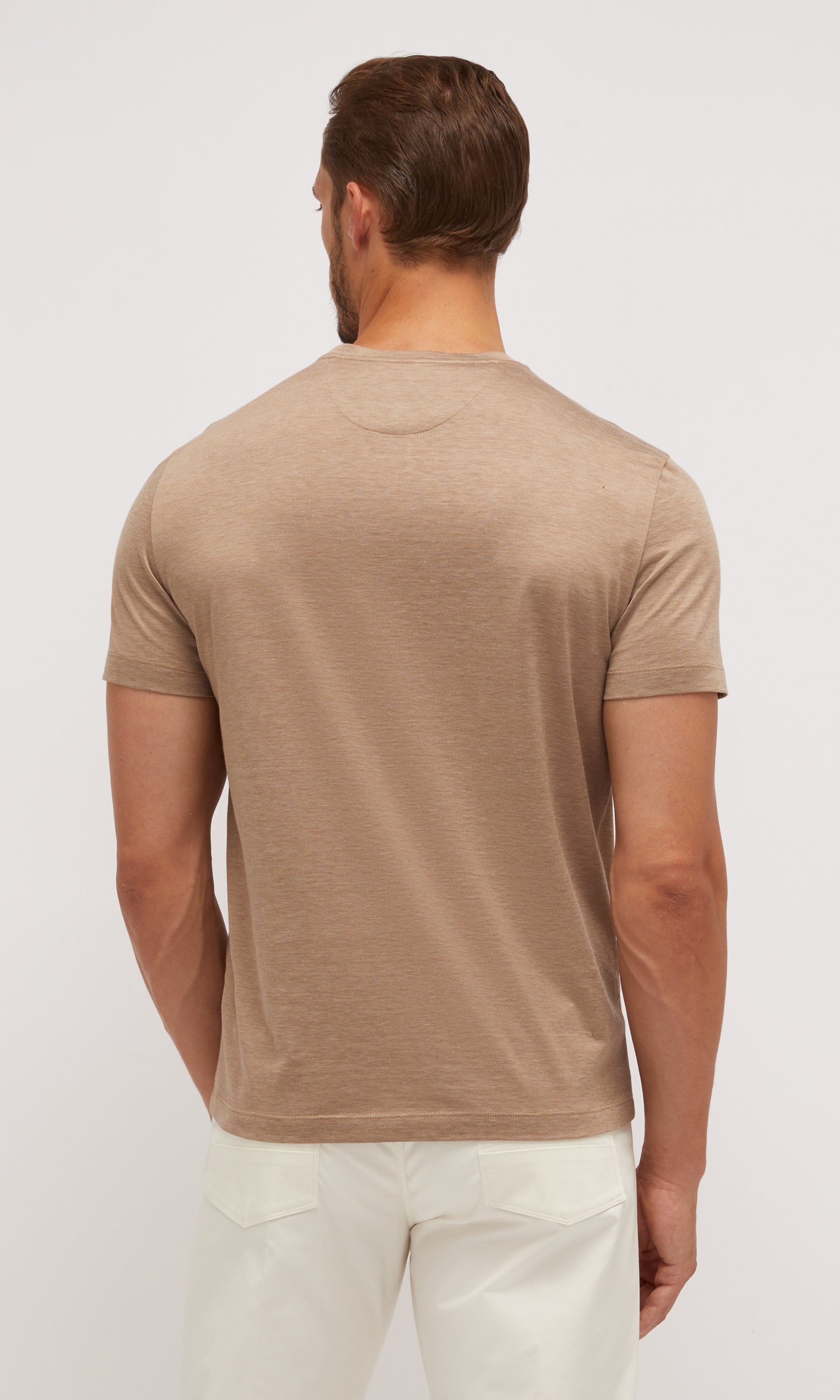 Cotton And Silk Short Sleeve T-Shirt