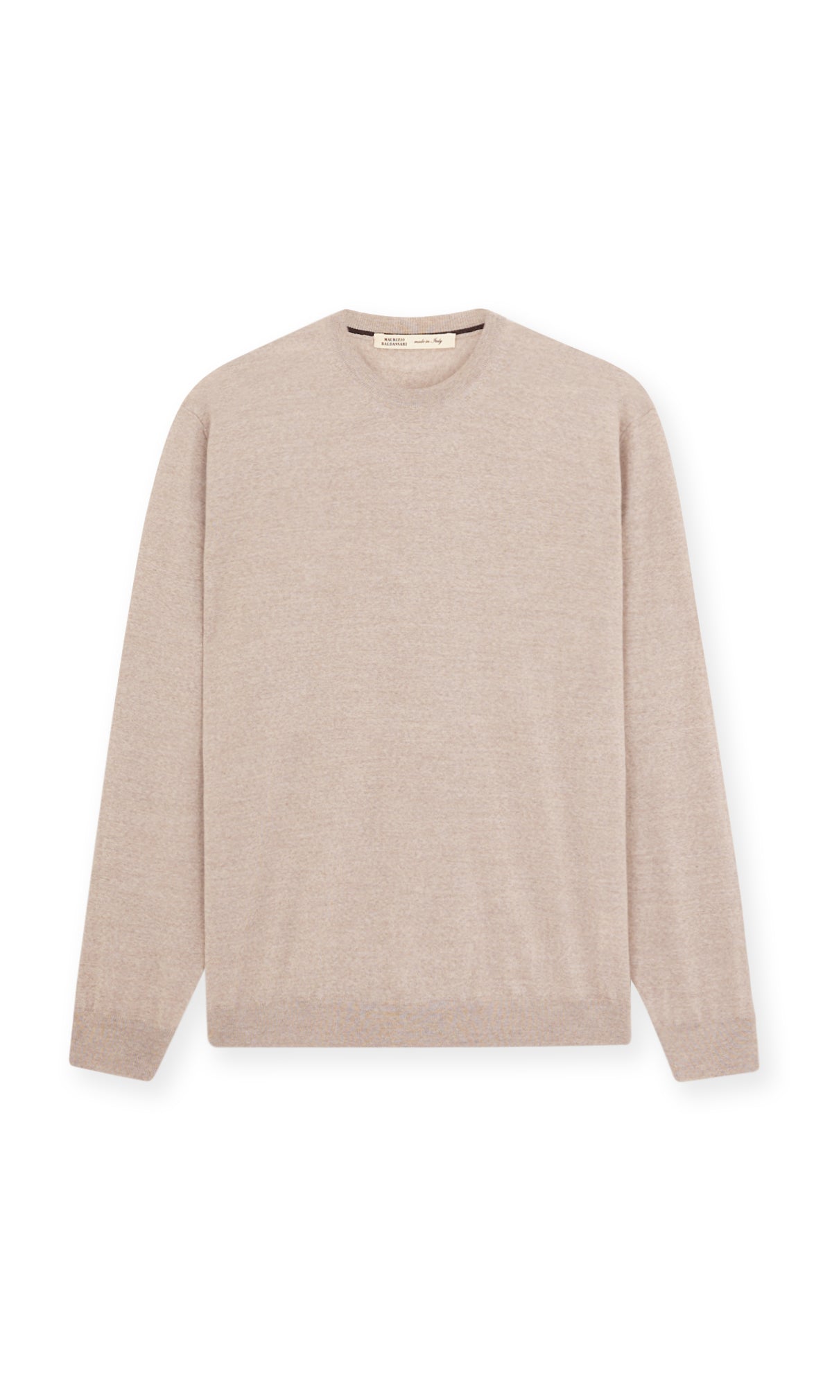 Round-Neck Sweater In Extra Fine Wool