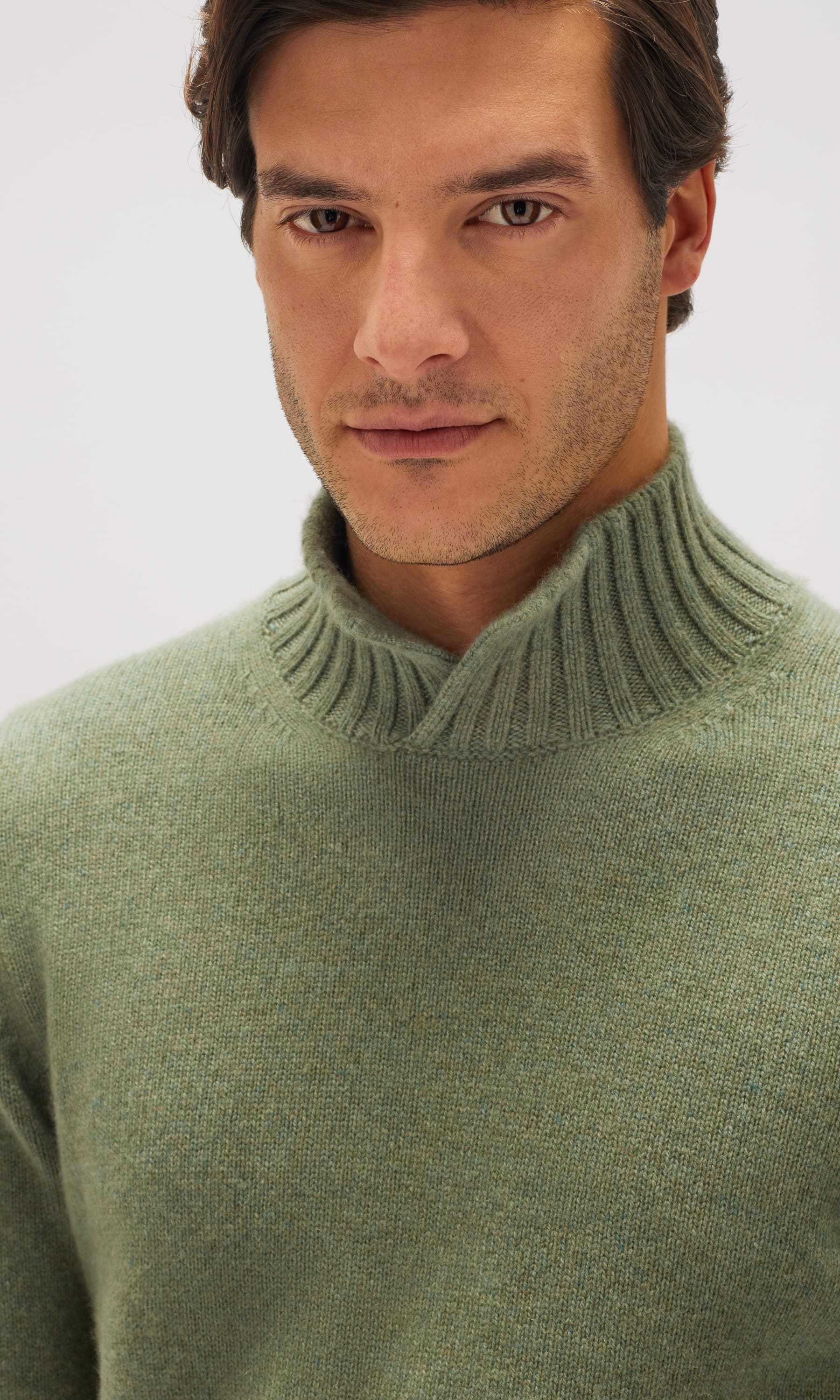 Cashmere Open Turtleneck