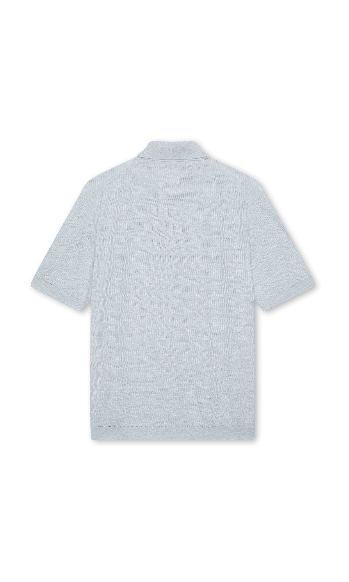 3 Button Polo Shirt In Linen And Cotton