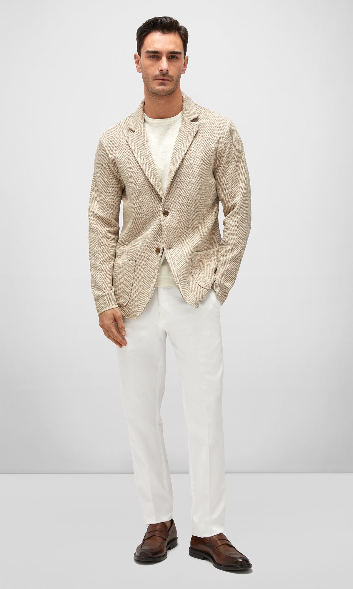 Linen Herringbone Swacket