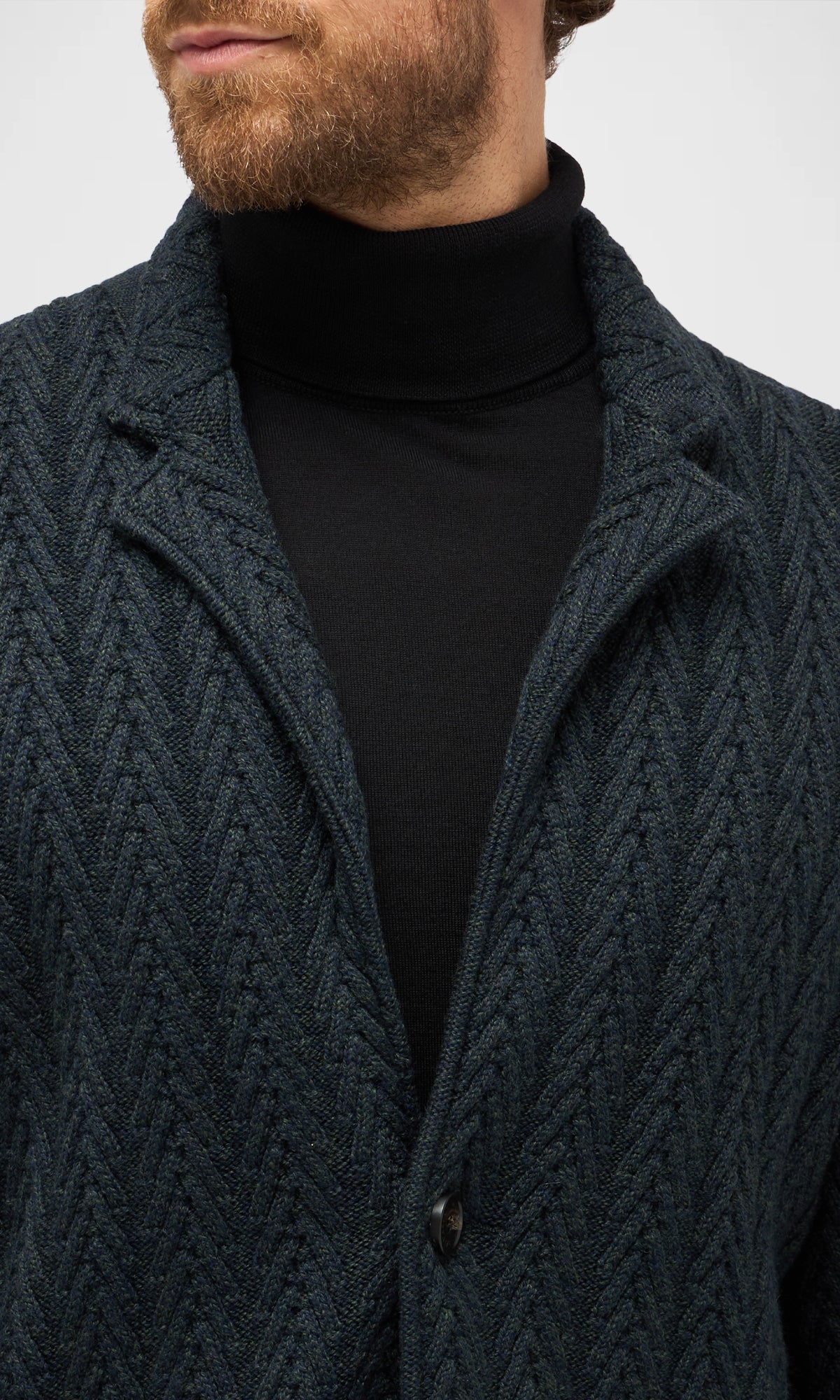 Wool Herringbone Swacket 