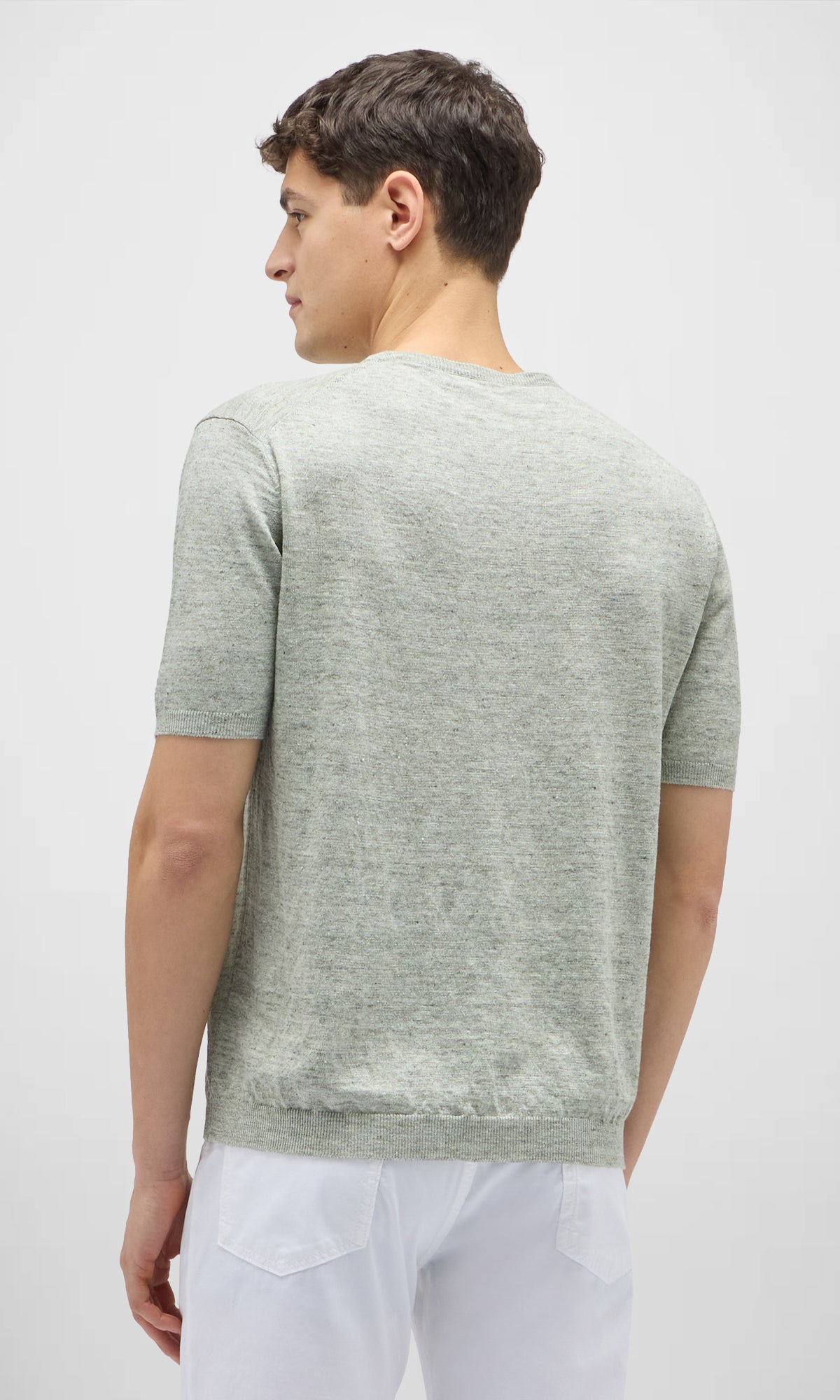 Linen Crew Neck T-Shirt