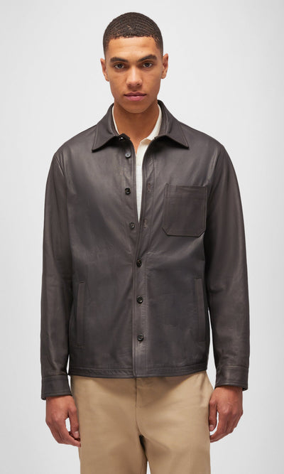 Leather Overshirt