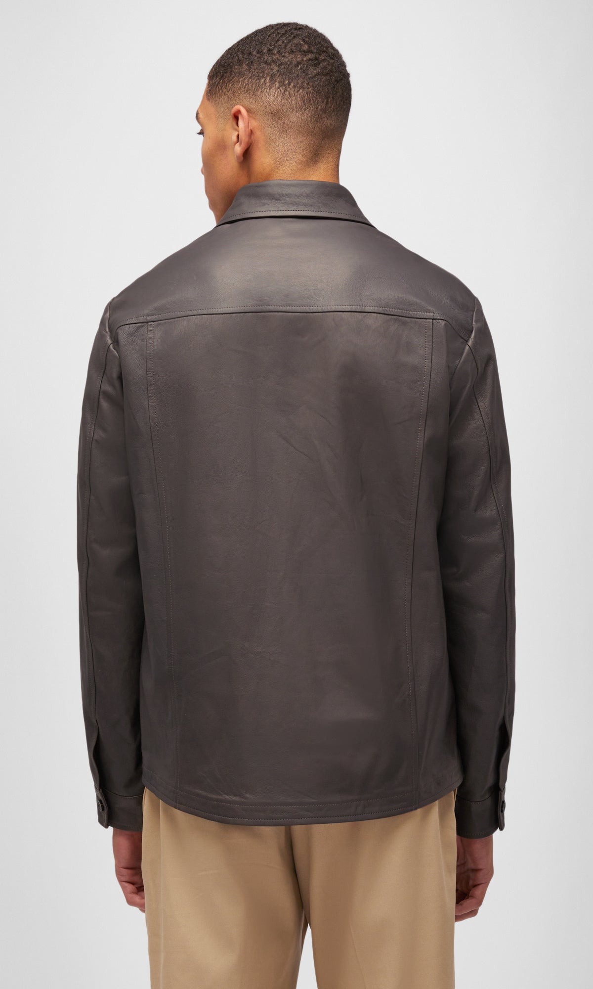 Leather Overshirt