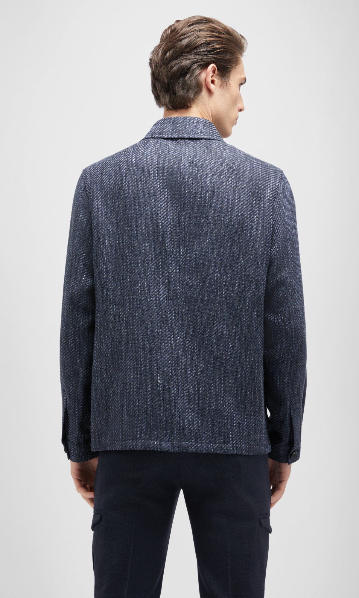 Chore Jacket Di Seta, Lino E Cotone