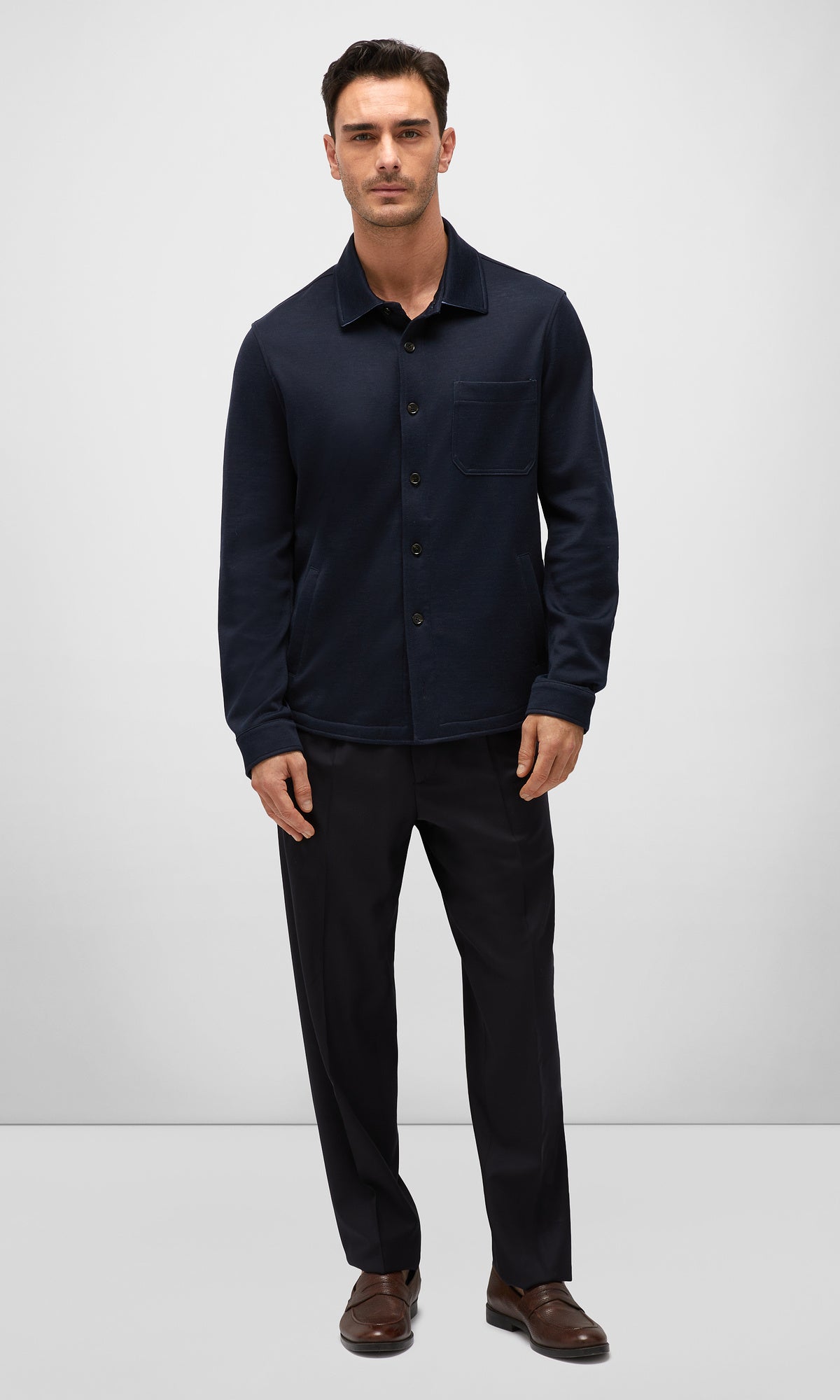 Monticello Cotton And Silk Jersey Overshirt