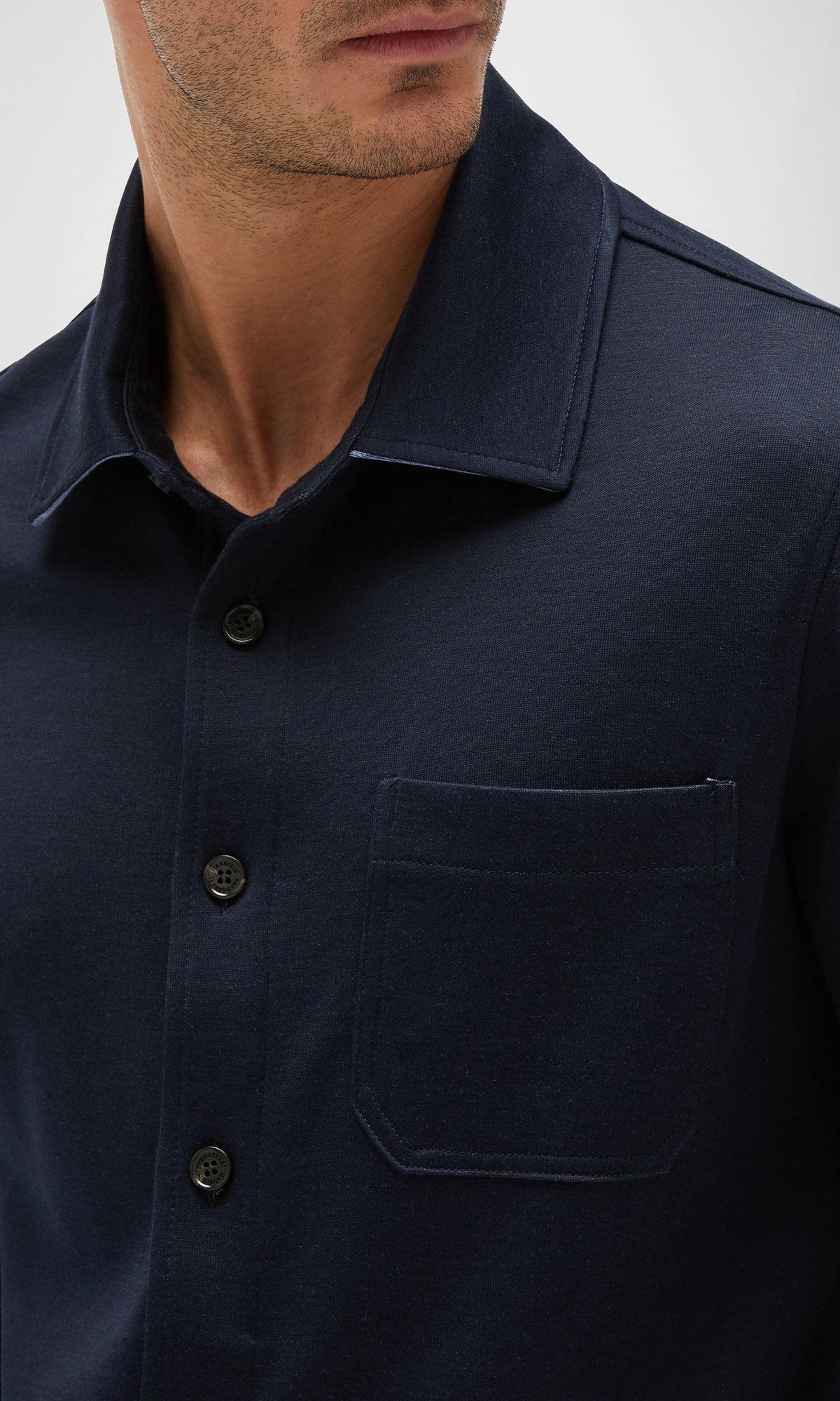 Monticello Cotton And Silk Jersey Overshirt