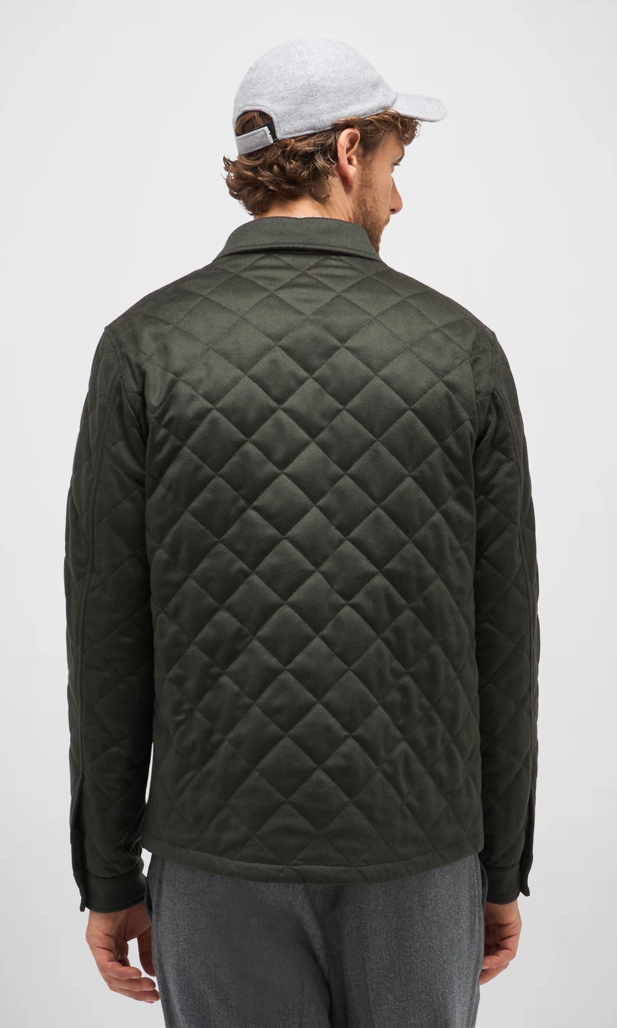 Quilted Cashmere Overshirt