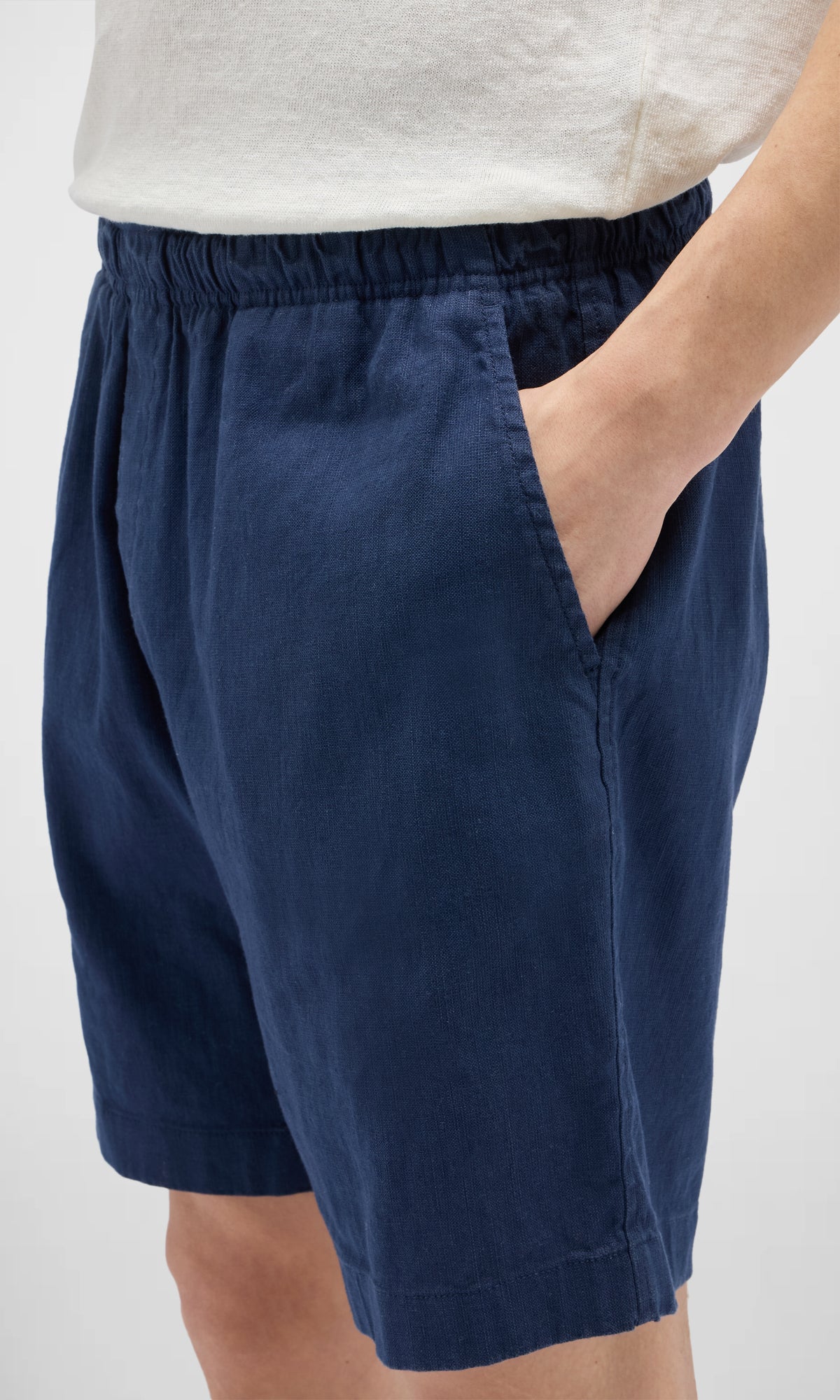 Garment Dyed Linen Shorts