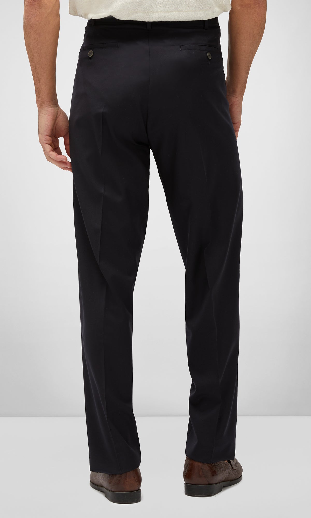 Lightweight Wool Tailored Trousers