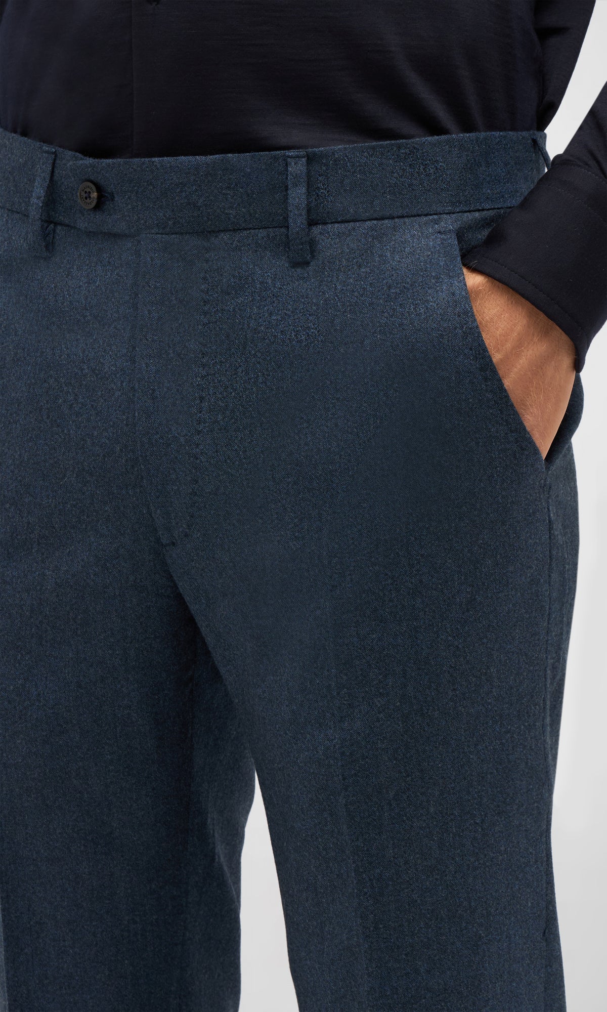 Wool Felt Chino Pants