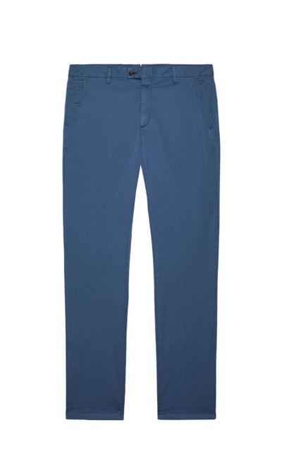 Cotton And Silk Chino Trousers