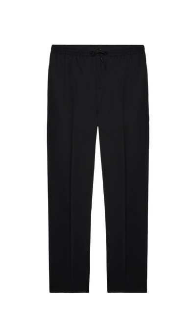 Drawstring Trousers In Virgin Wool Jersey