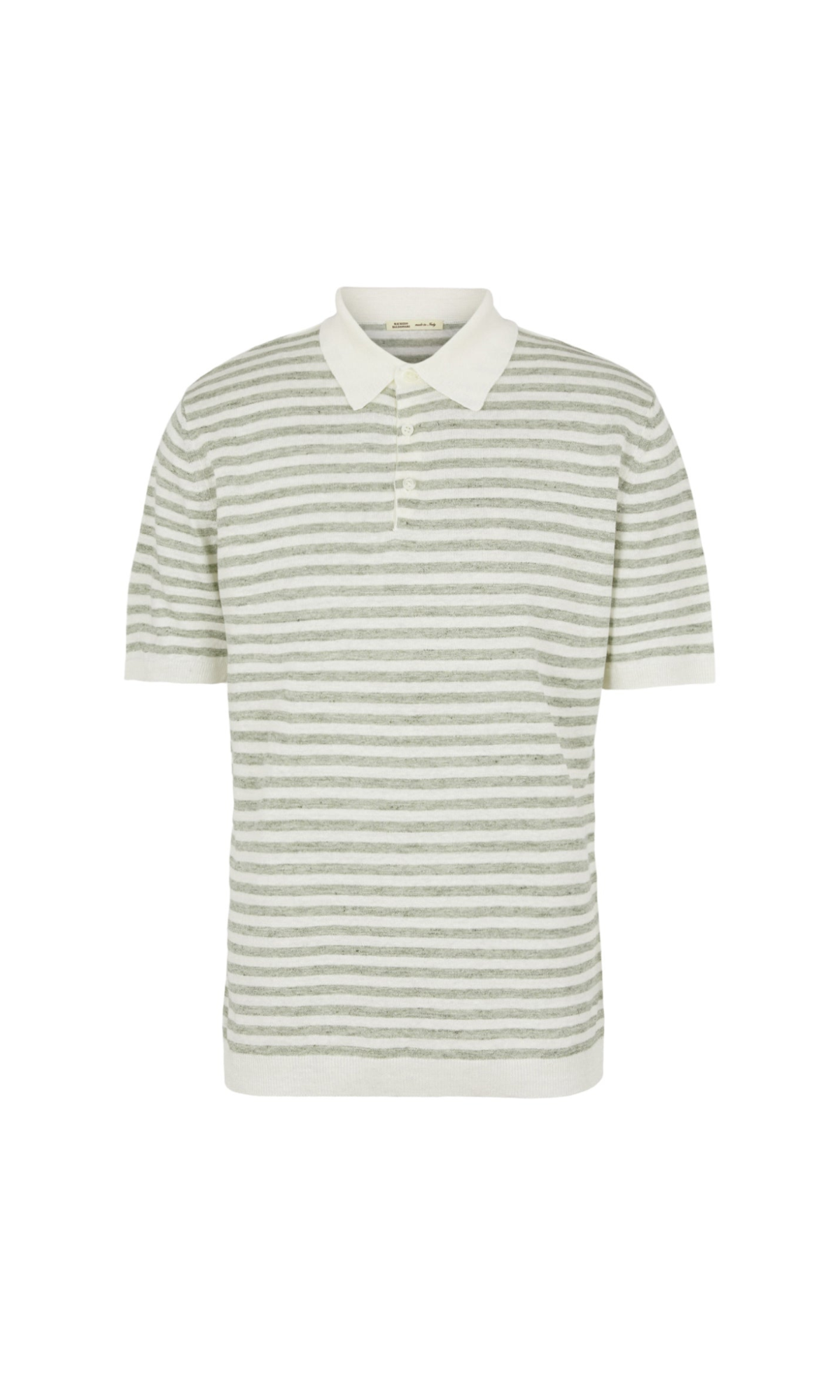 Striped Linen Polo Shirt