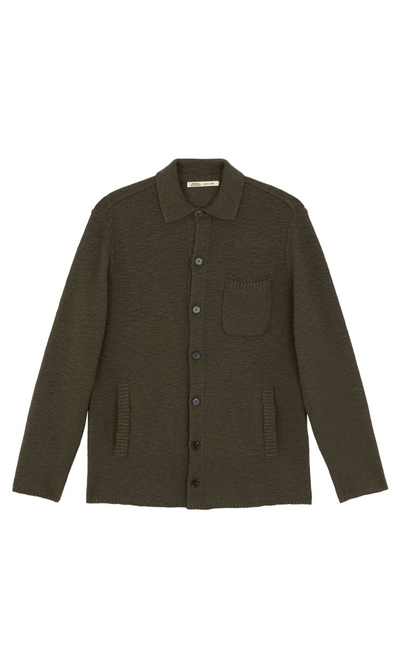 Overshirt In Maglia Blend Di Cotone