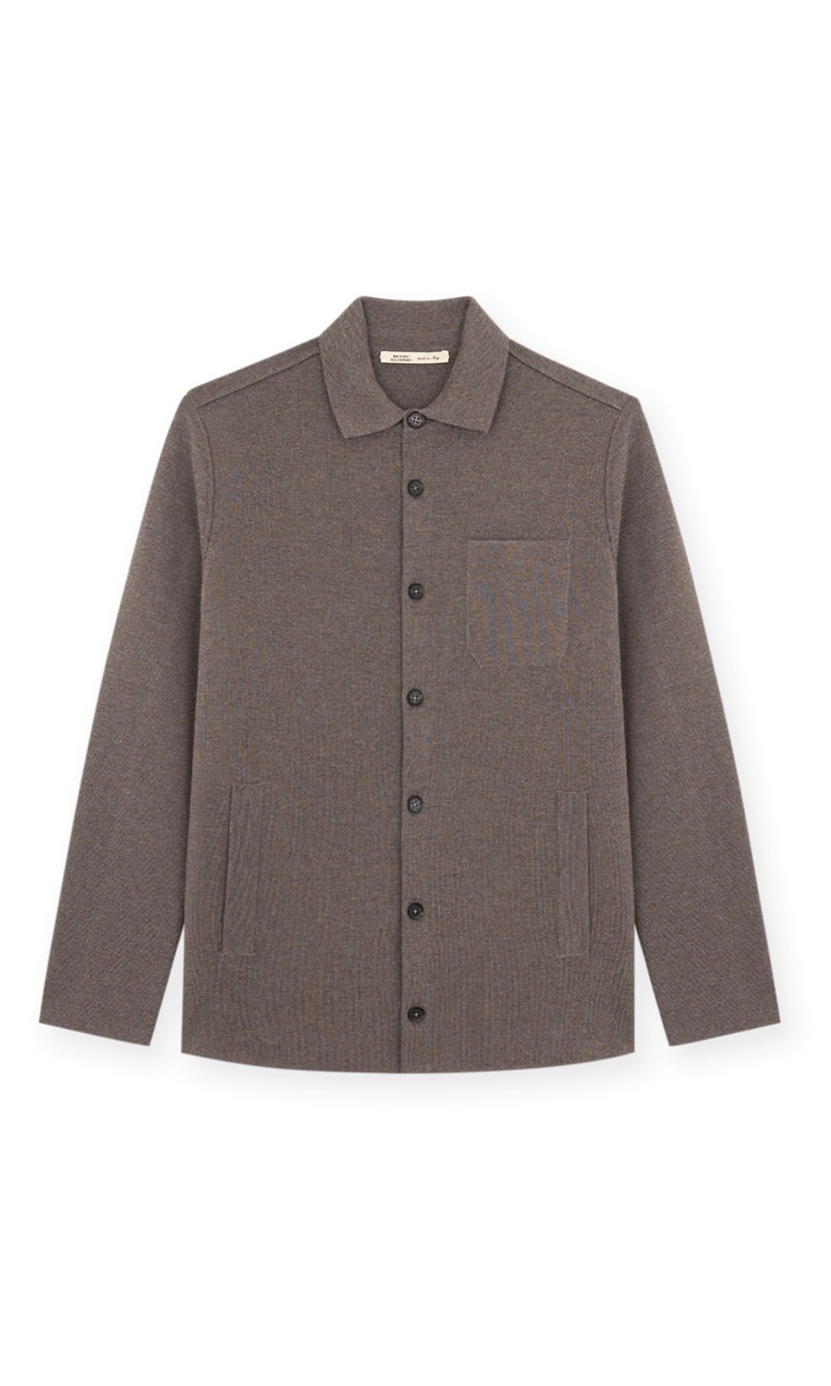 Overshirt Punto Milano In Pura Lana Merino Extrafine