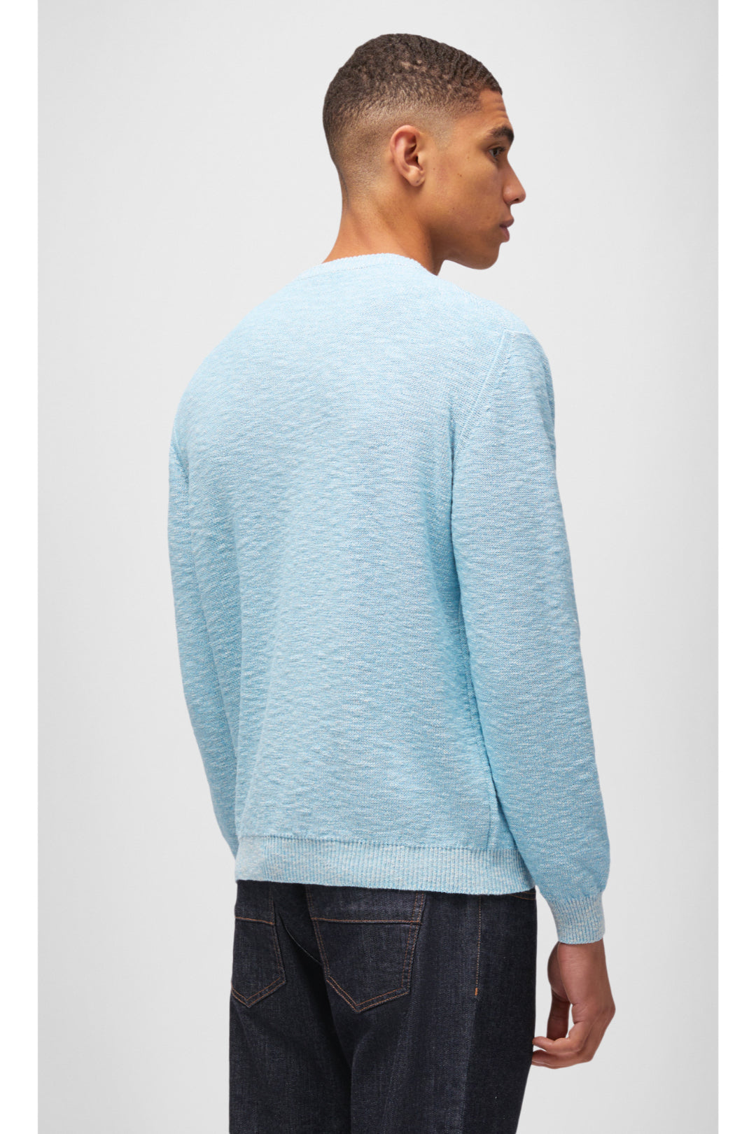 Melange Cotton Mouliné Sweater