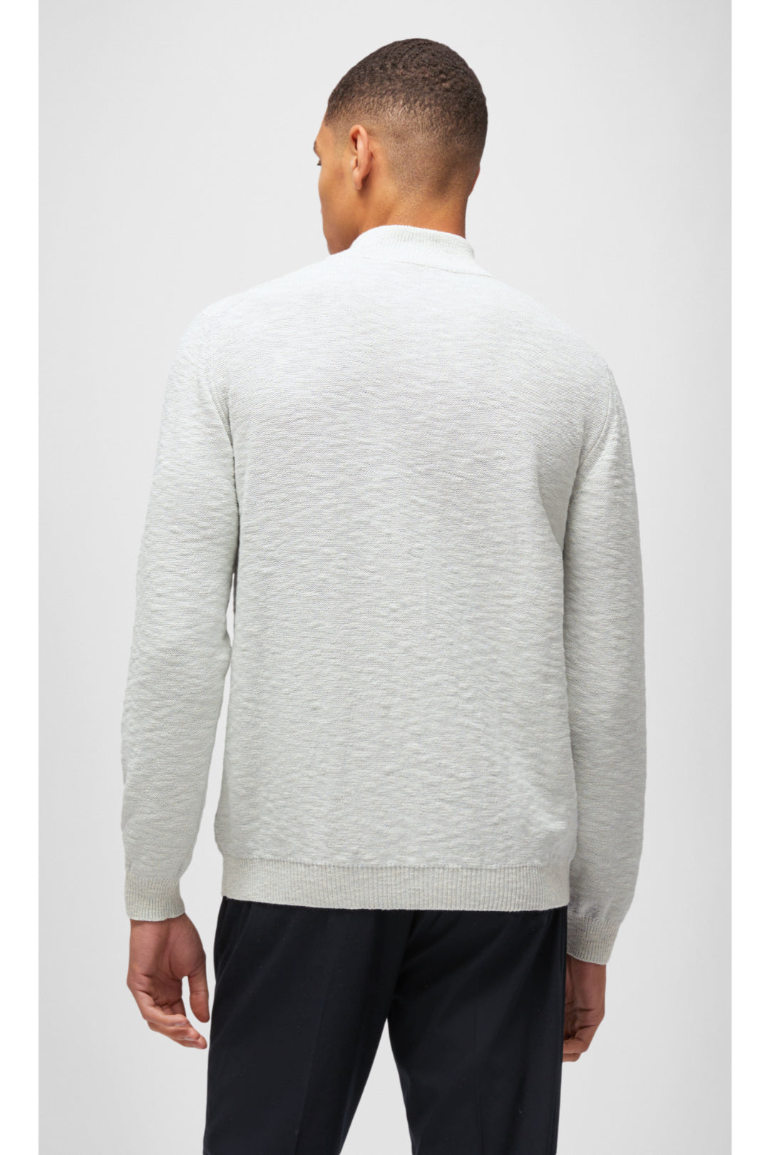 Melange Cotton Mouliné Sweater