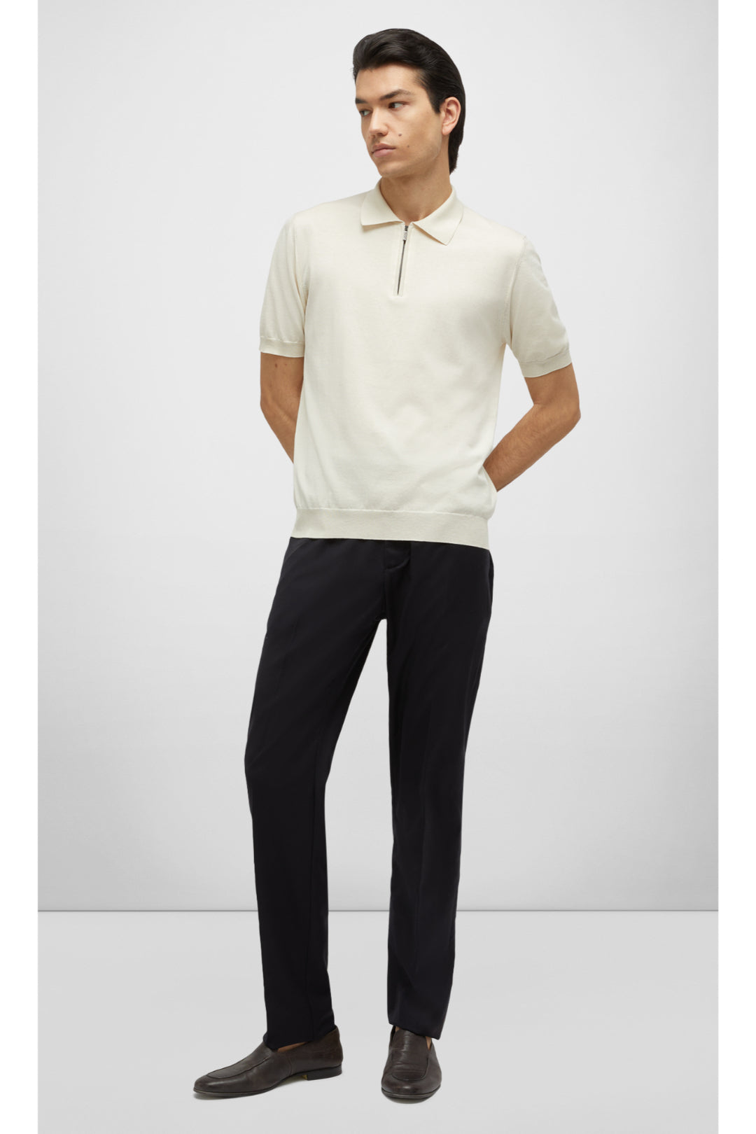 Drawstring Trousers In Virgin Wool Jersey