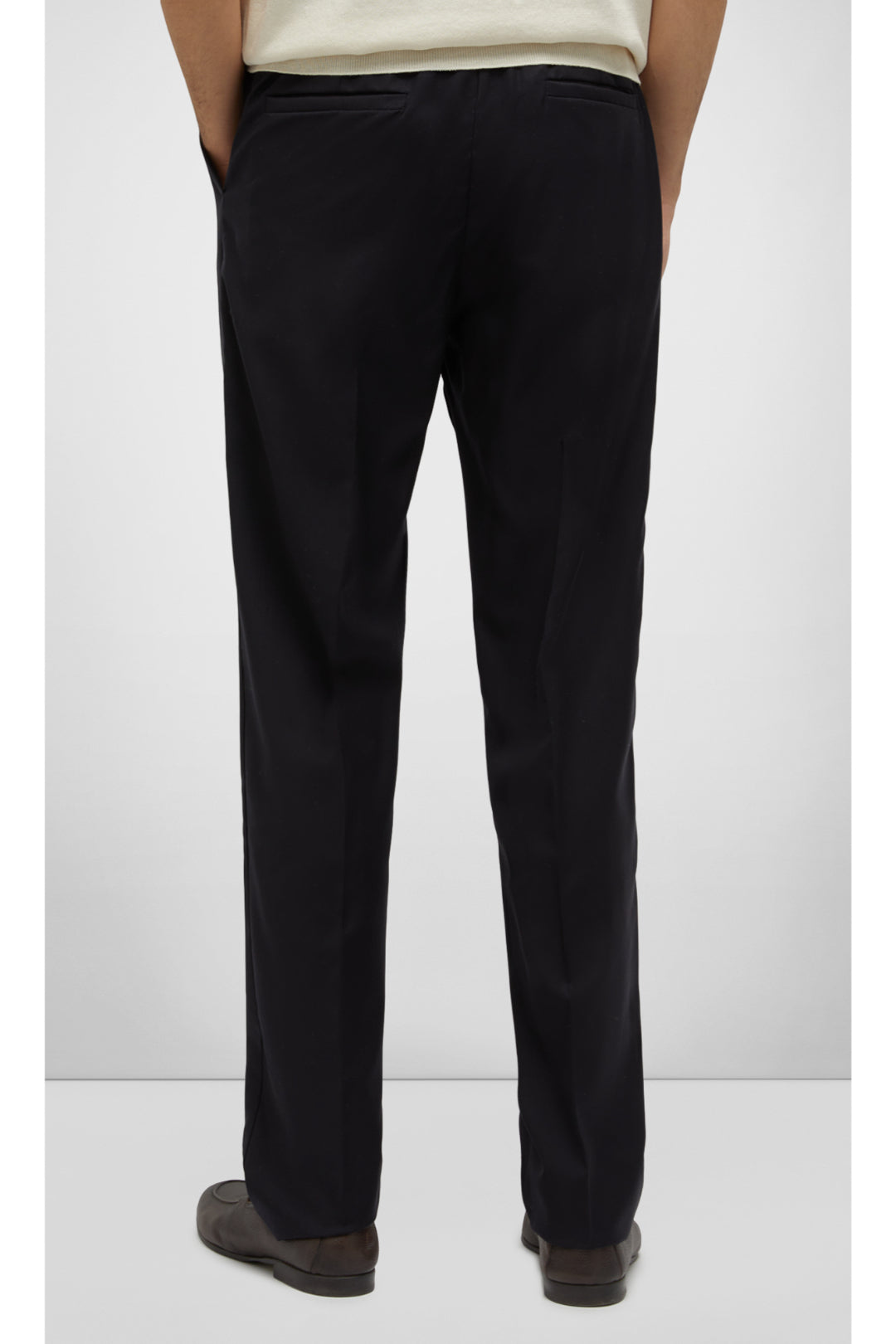 Drawstring Trousers In Virgin Wool Jersey