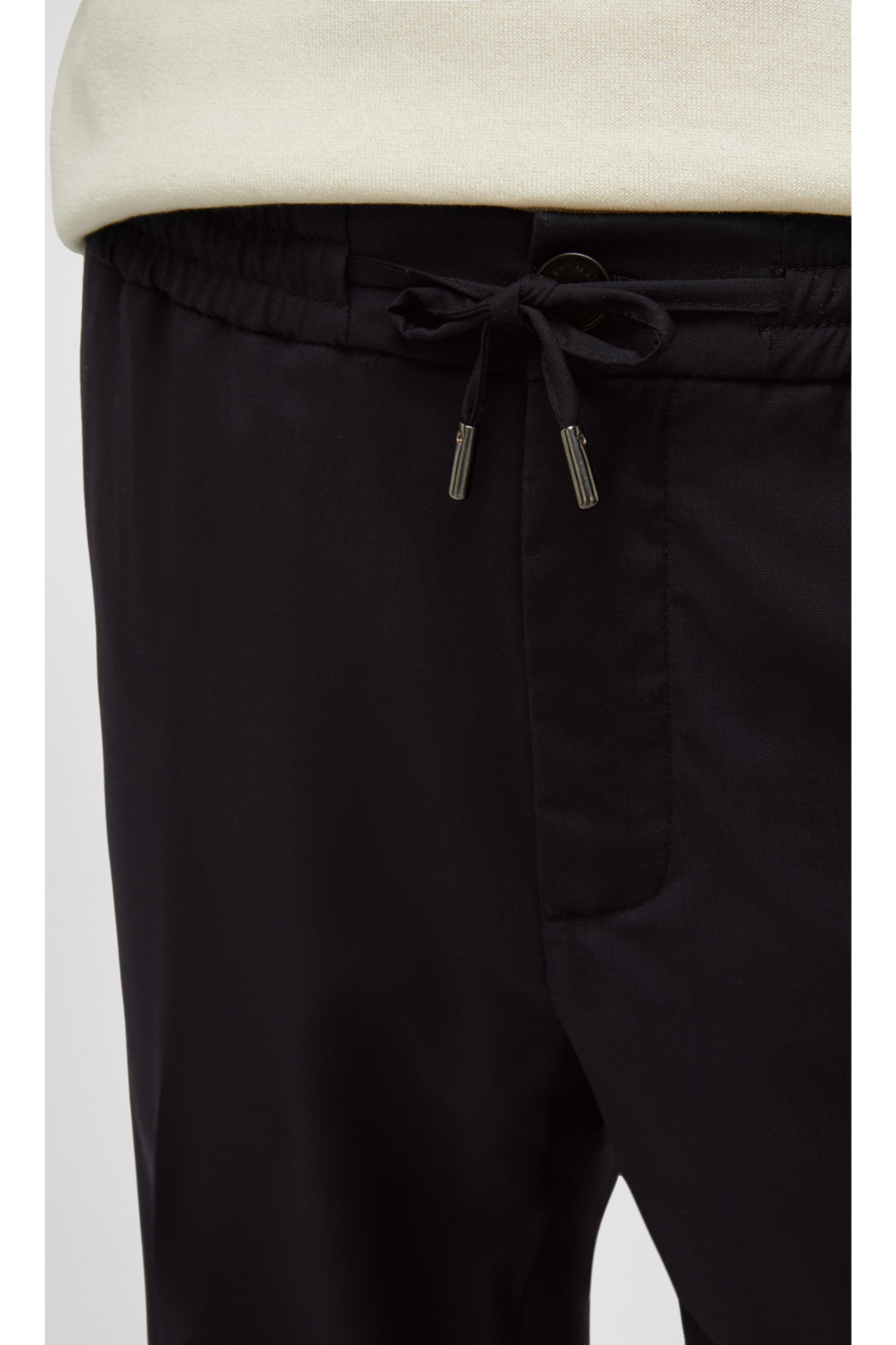 Drawstring Trousers In Virgin Wool Jersey